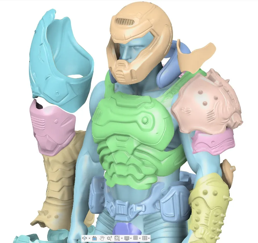 Wearable Full-Scale Doom Praetor Cosplay Suit view 4