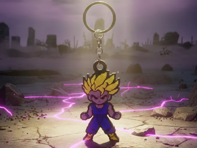Dragonball Z - SS2 Teen Gohan 8-bit Keychain