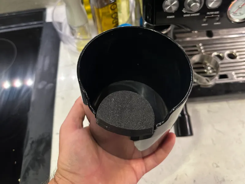 Espresso knock box pad for homeffect knock box