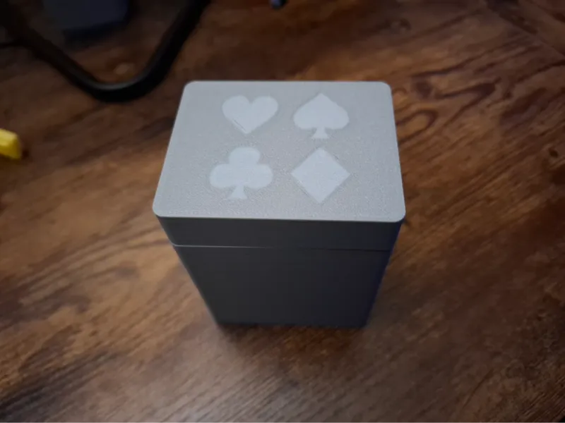 Playing Card Box For 3D Printed Cards