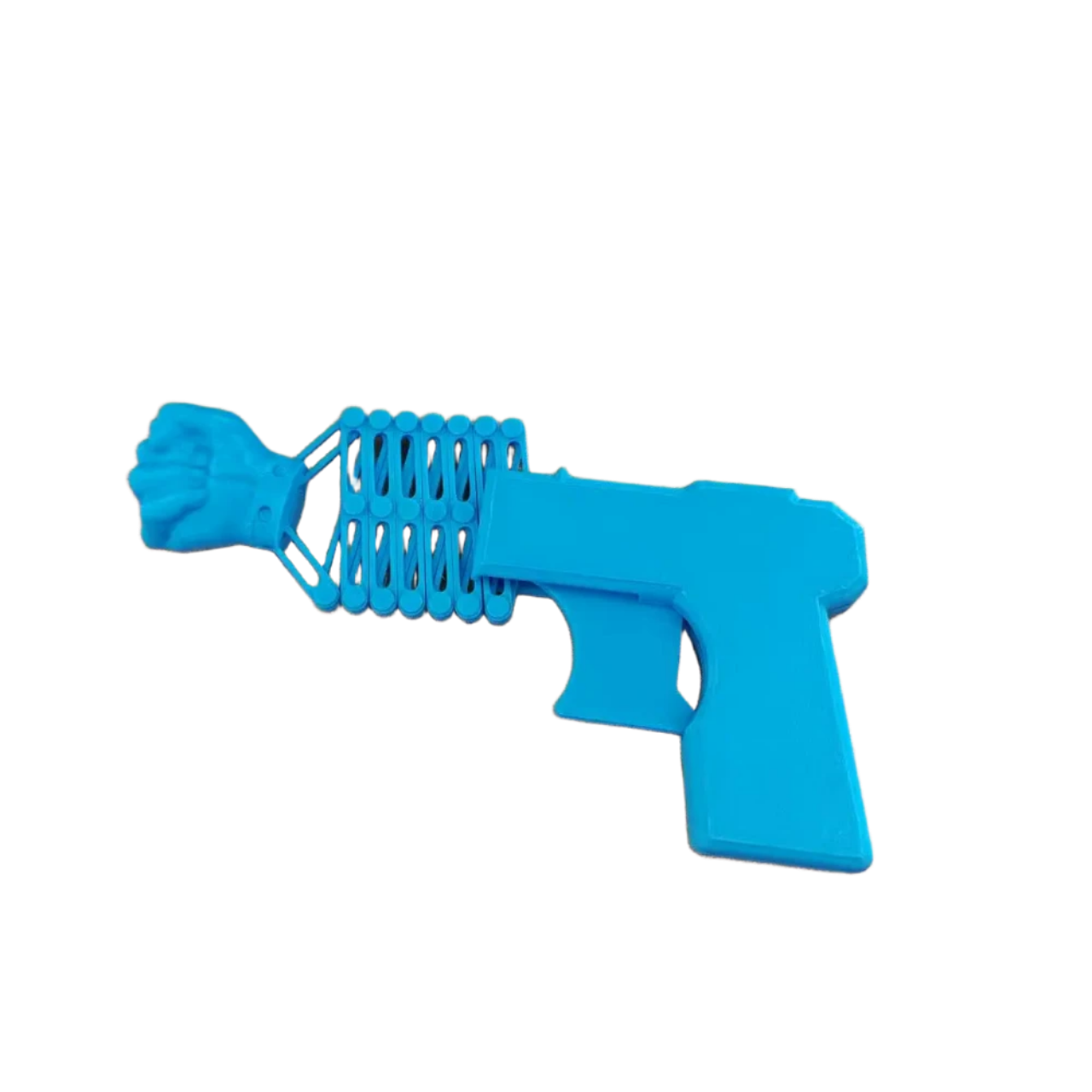 Miniatura 1 do modelo 3D 摆摊必备重拳出击自动伸缩回弹手枪拳头