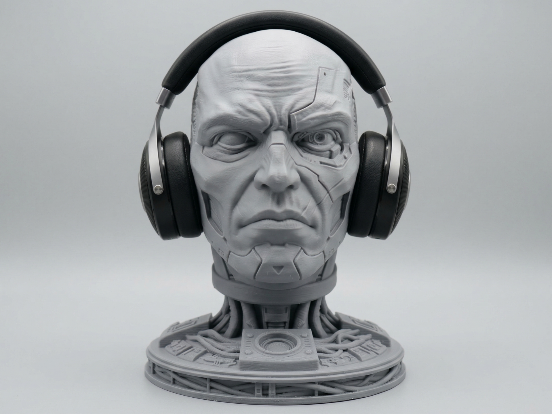 The Cyber-Core Headphone Stand - Functional Art