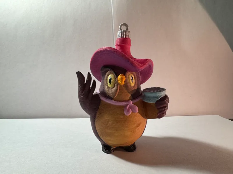 USSR Christmas tree decoration - Owl