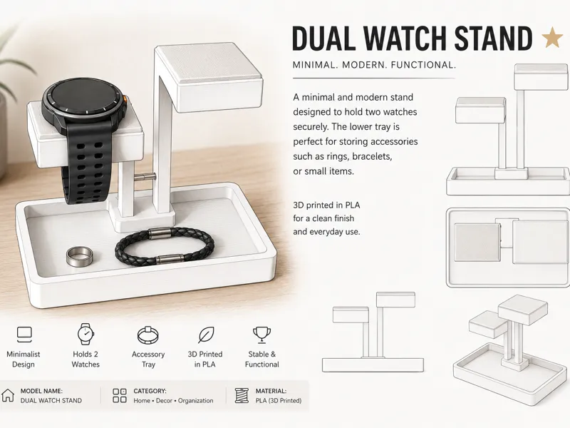 Dual Watch Stand