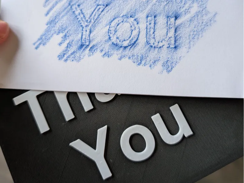 Easy thank you card maker