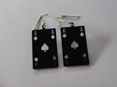 Ace of Spades Earring
