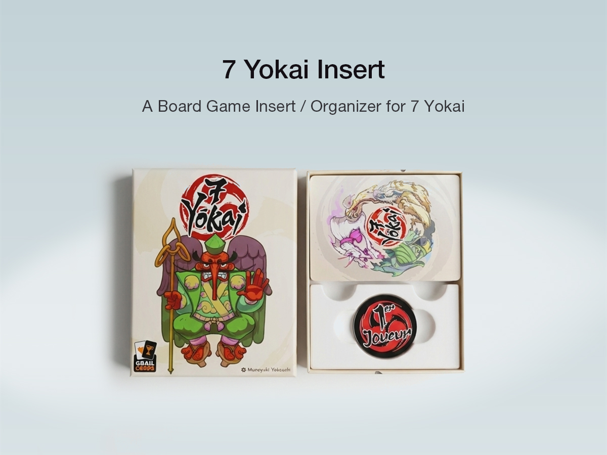 7 Yokai Board Game Insert / Organizer