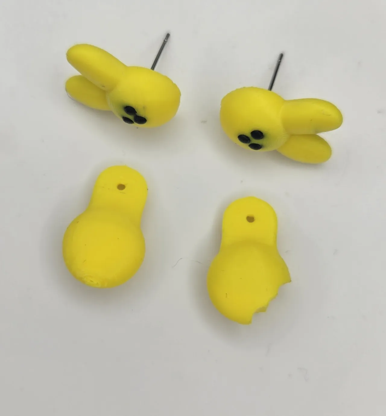 Peeps Bunny Earrings view 3