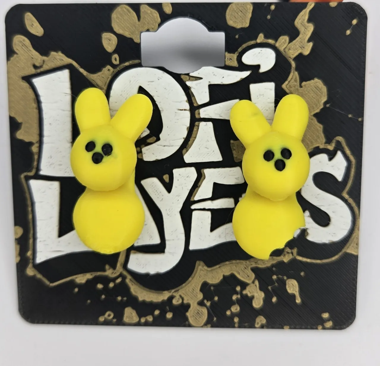 Peeps Bunny Earrings view 2