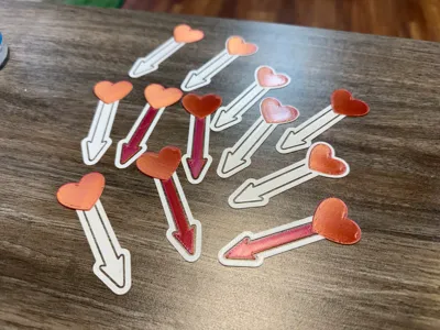 Valentine's day Heart Bookmark