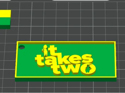 It Takes two Keychain