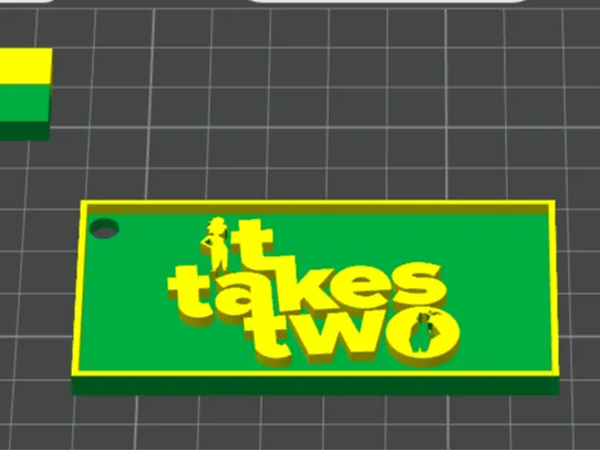 It Takes two Keychain