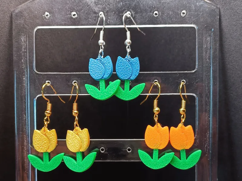 Tulips earrings