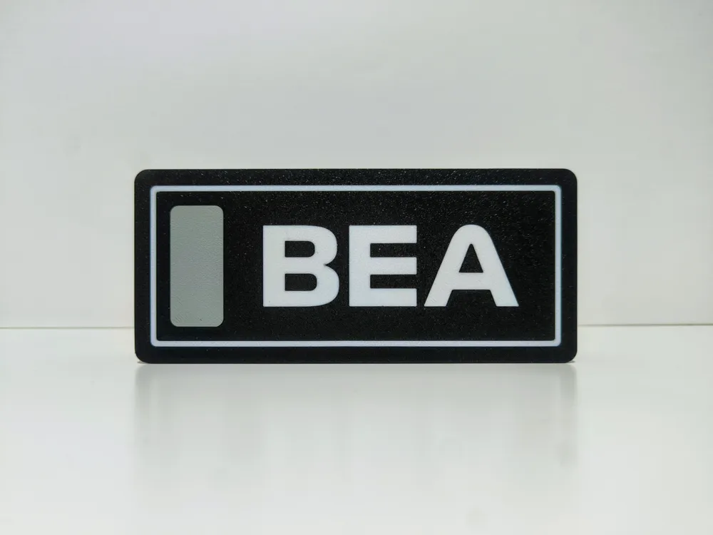 Tag Bea Lightbox F1 Driver Tag BEA by Criativo 3D - MakerWorld