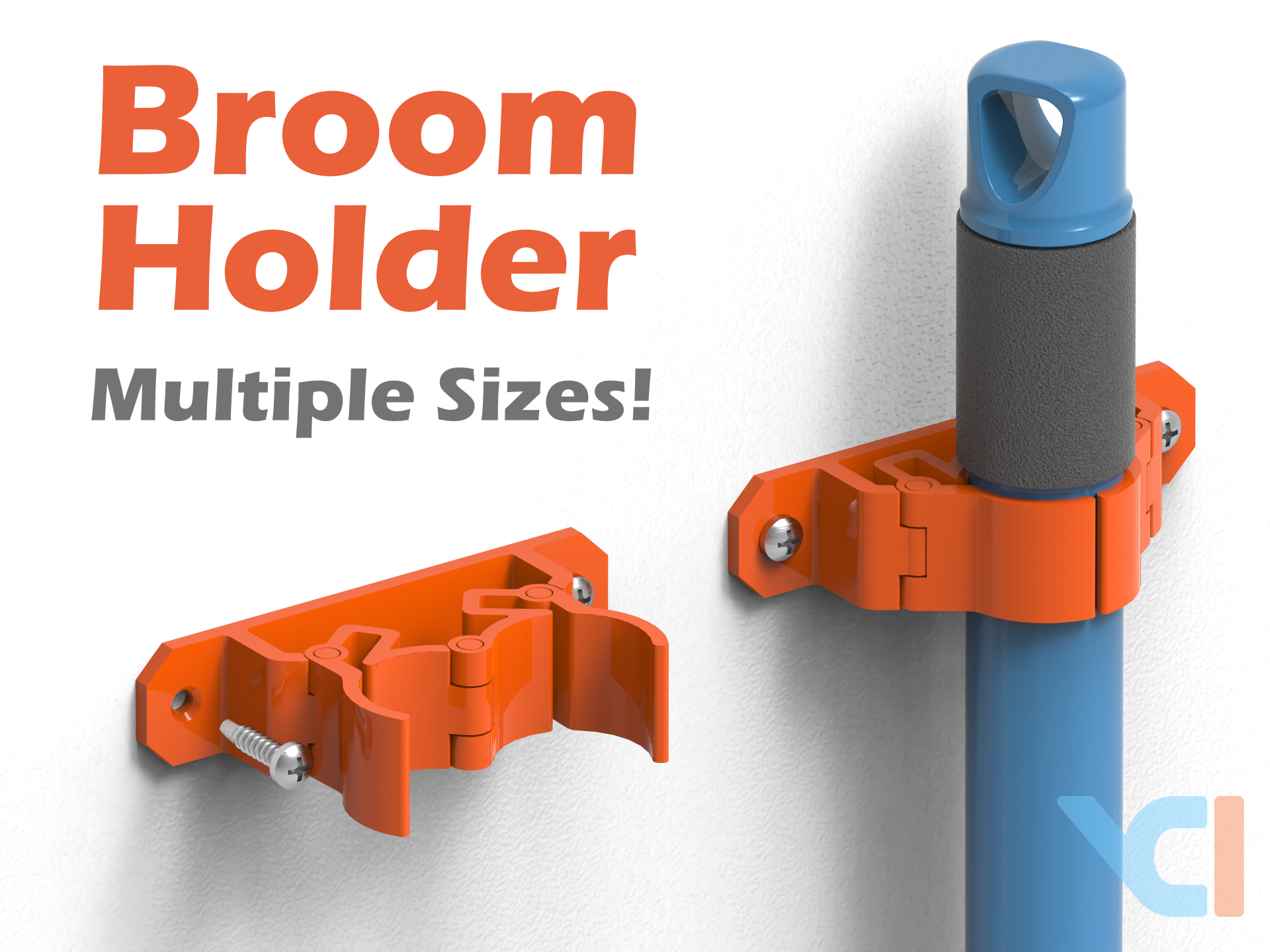 Miniatura 1 do modelo 3D Broom Holder