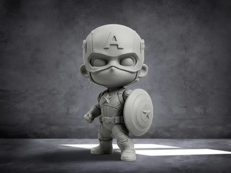 Chibi Captain America mini