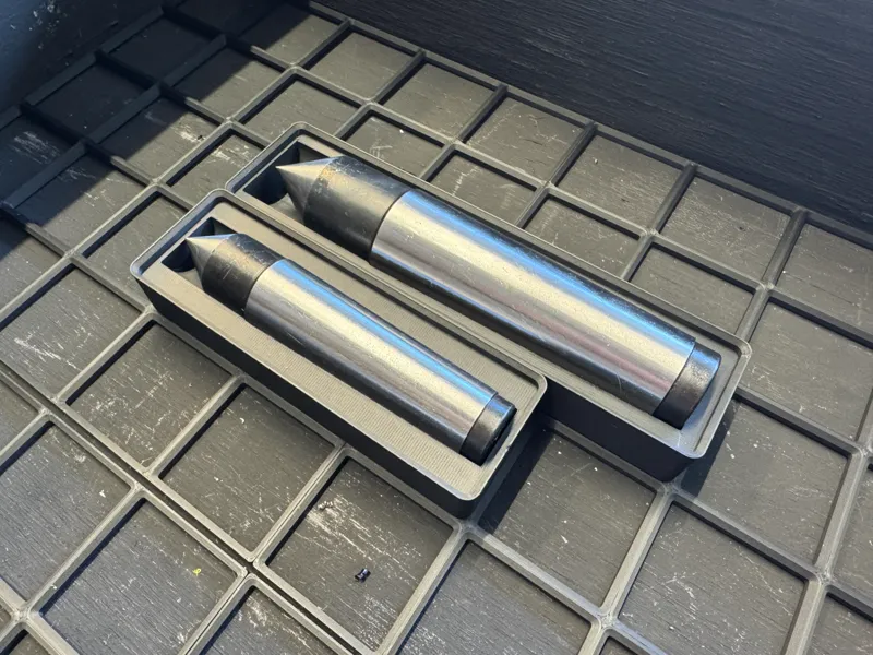 Gridfinity Lathe Dead Center MT3 & MT4 Holders