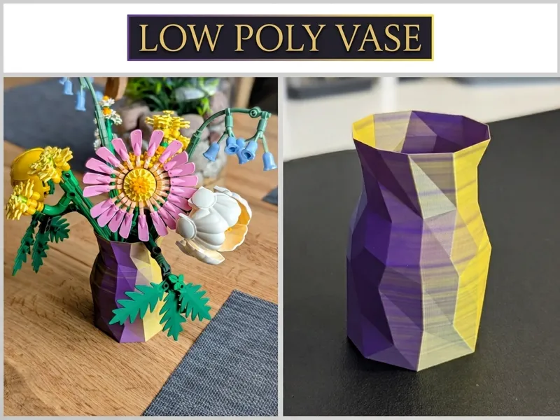 Geometric Low Poly Vase (Vase Mode / Optimized)