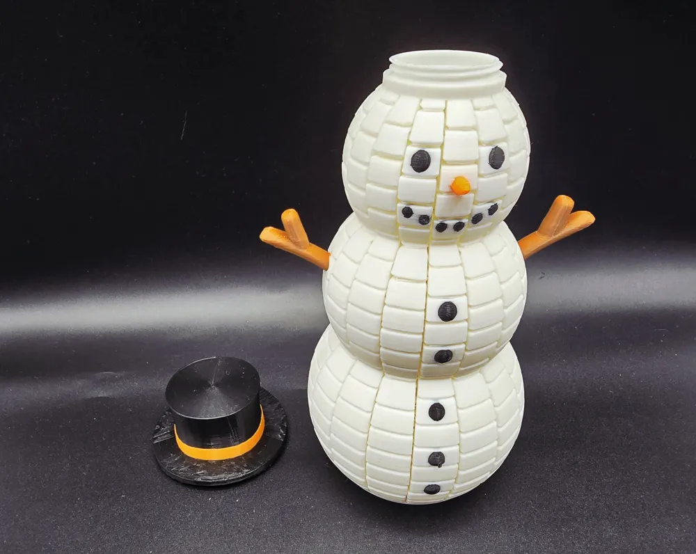 Flexi Snowman Fidget - Free 3D Print Model - MakerWorld