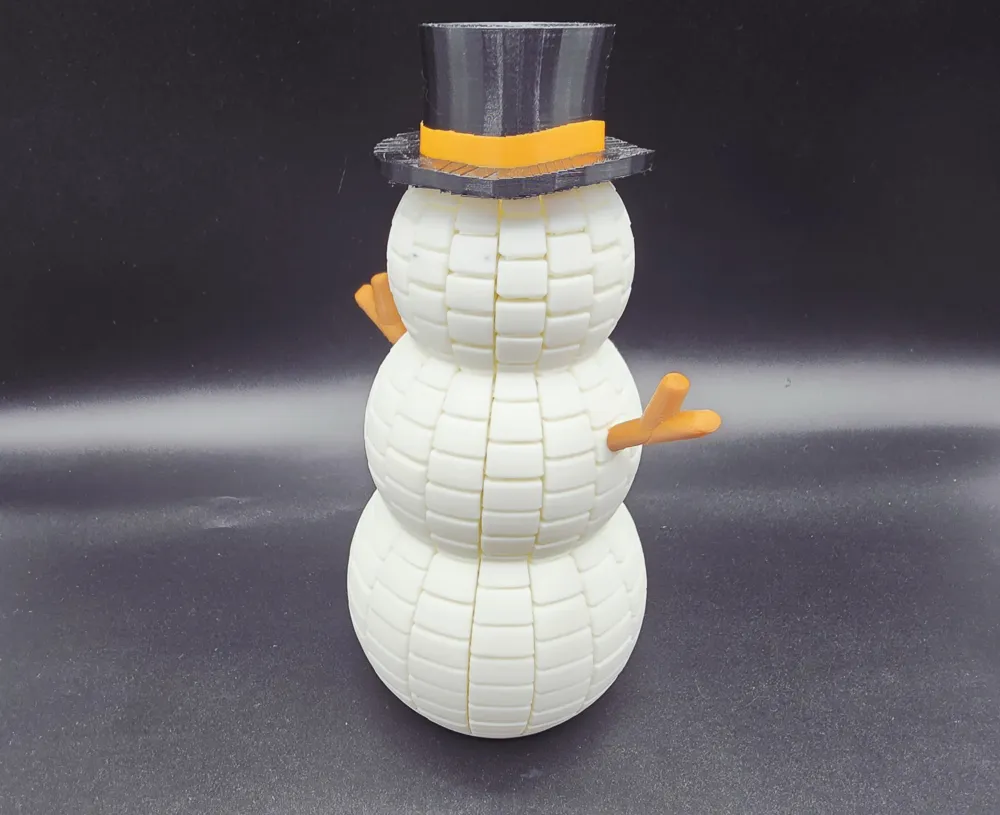 Flexi Snowman Fidget - Free 3D Print Model - MakerWorld