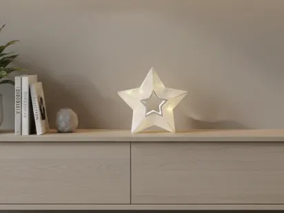 Kleiner leuchtender Stern für Weihnachten (V2)