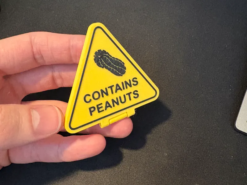 Peanut Alert Sign