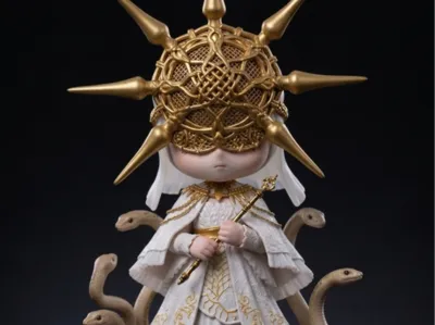 Dark Souls Gwyndolin Chibi Scale Pre-separated Parts