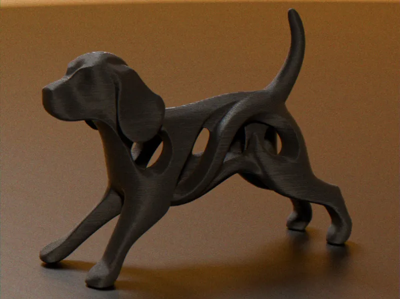 The Infinite Beagle | Modern Hollow Sculpture