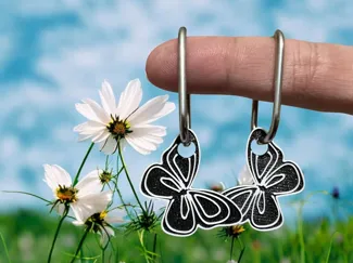 Pendientes mariposa