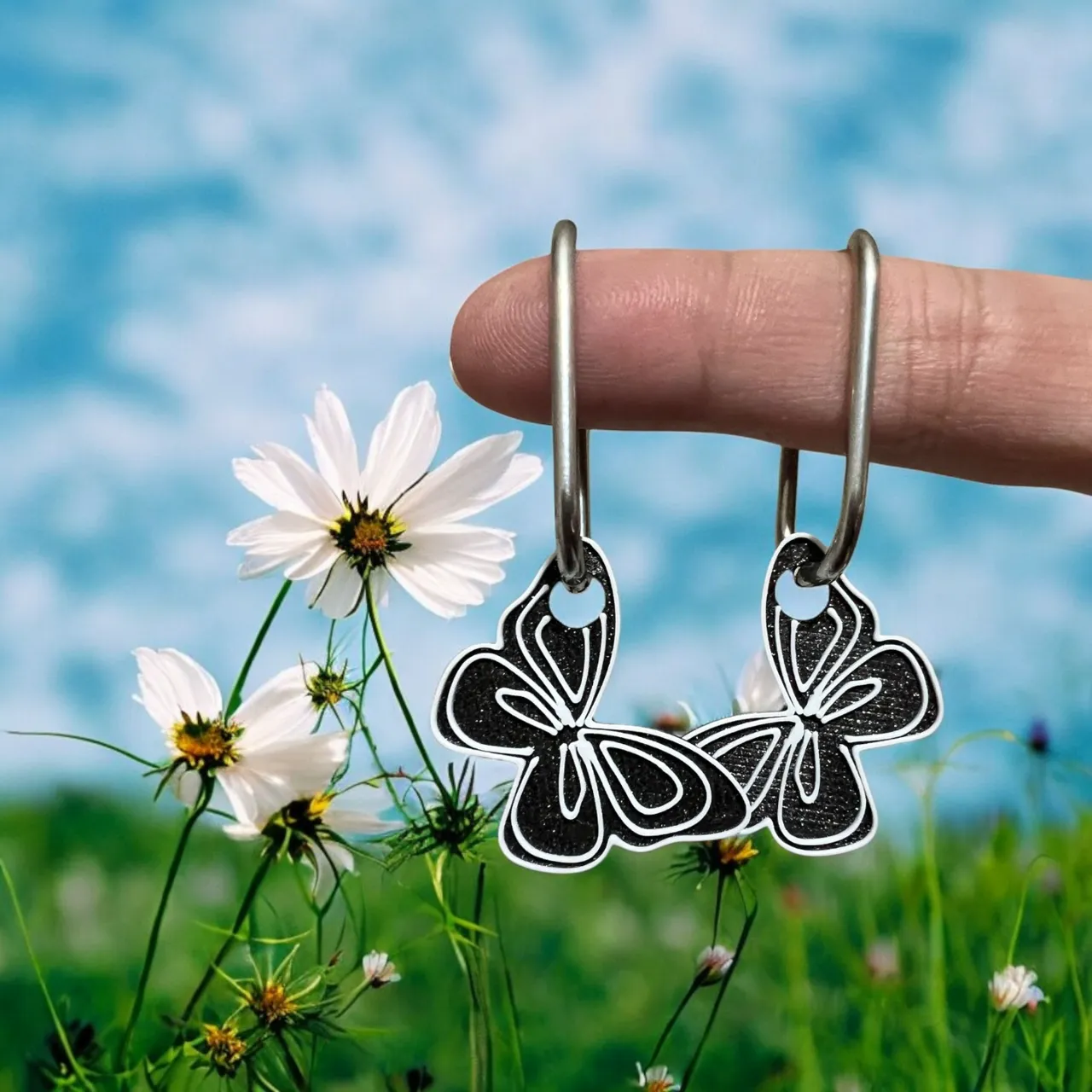Pendientes mariposa view 2