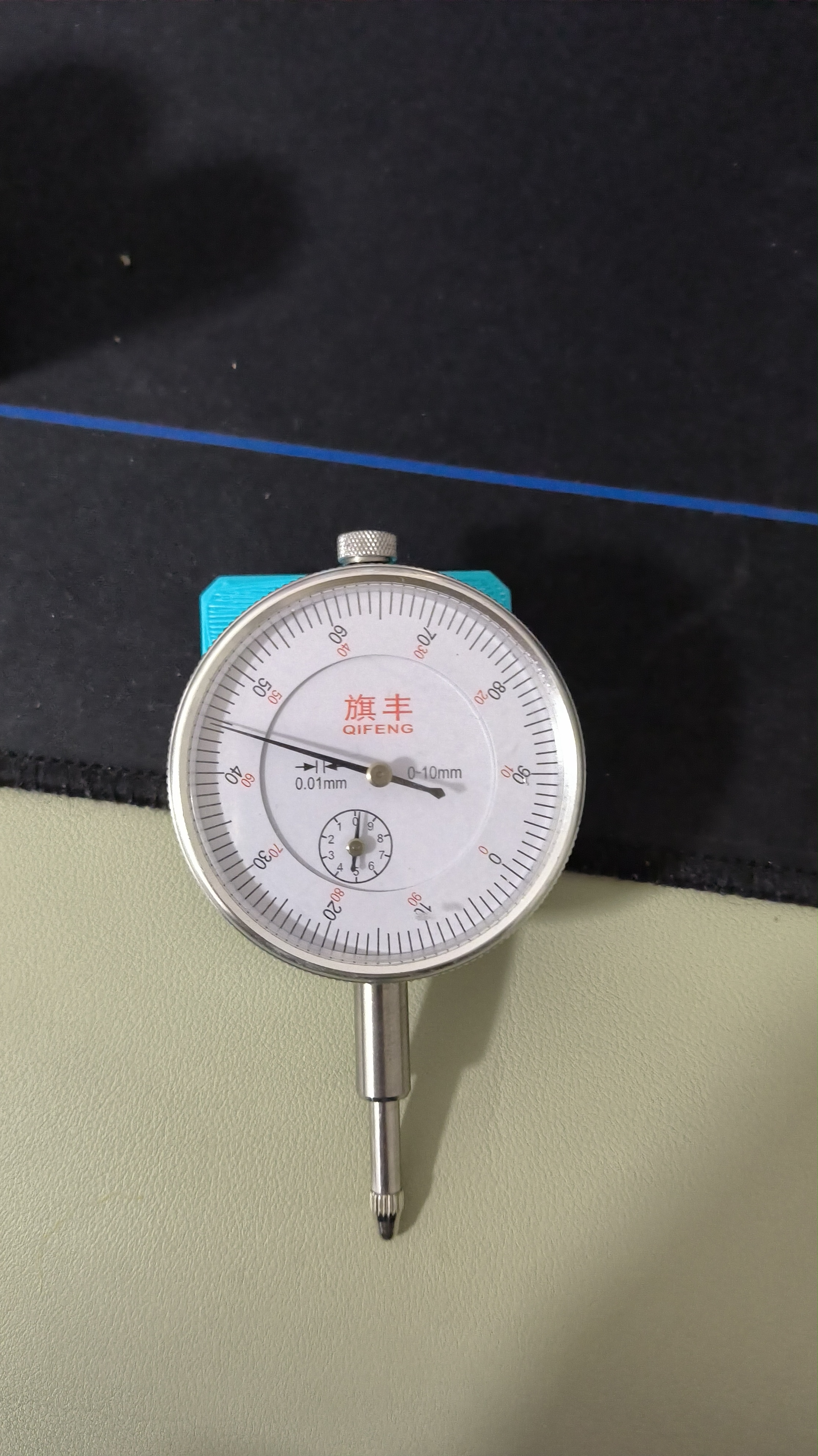 Miniatura 2 do modelo 3D 超简单的X2D热床调平百/千分表快拆卡扣 参数化