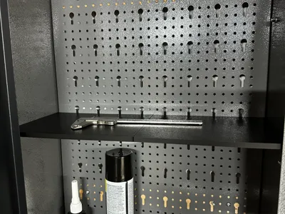 Euronorm Pegboard Shelf 45mm