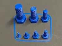 Imperial Bolts ready to use (7 different sizes)
