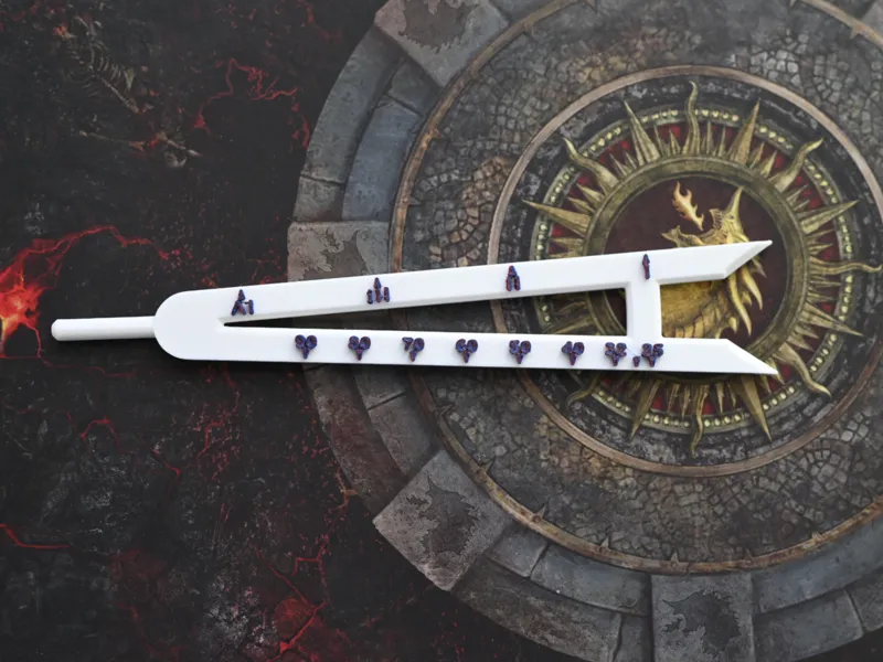 Warhammer and Kill Team Measuring Compass Tool