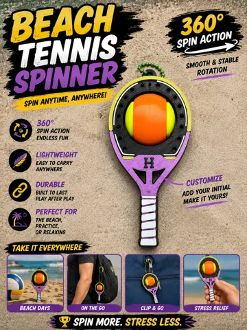 Objeto manipulable: Beach Tennis Spinner — vista de referencia 2