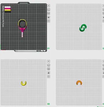Objeto manipulable: Beach Tennis Spinner — vista de referencia 3