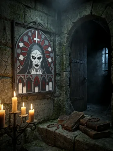 Cuadro decorativo en 3D: Valak The Nun Stained Glass Wall Art — vista de referencia 5