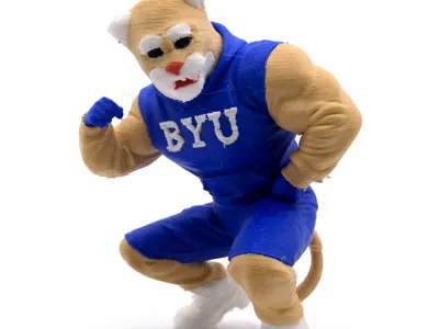 Cosmo the Cougar - BYU Mascot Brigham Young Statue