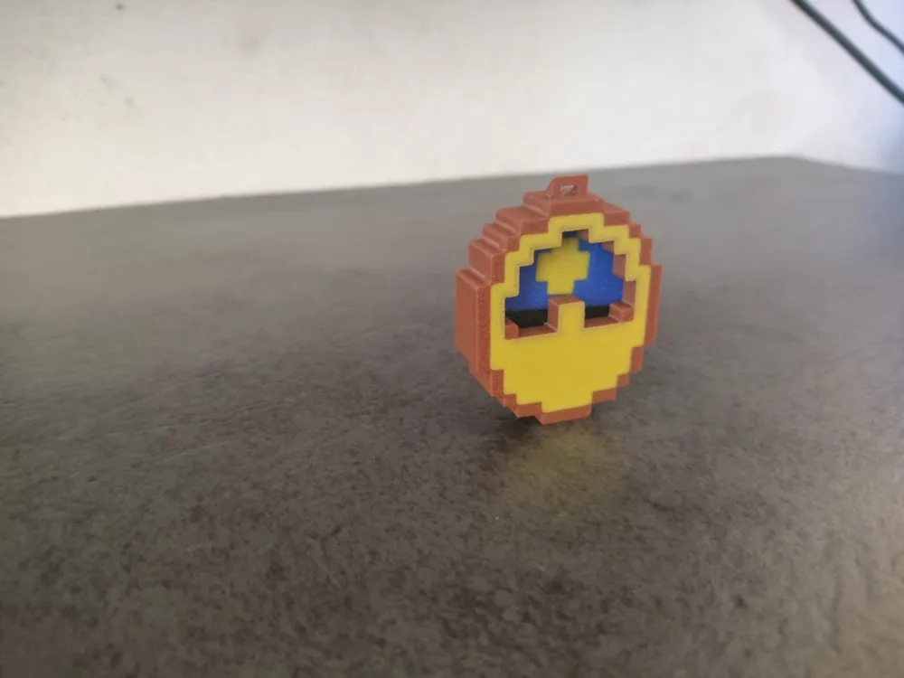 Minecraft Clock KeyChain - Free 3D Print Model - MakerWorld