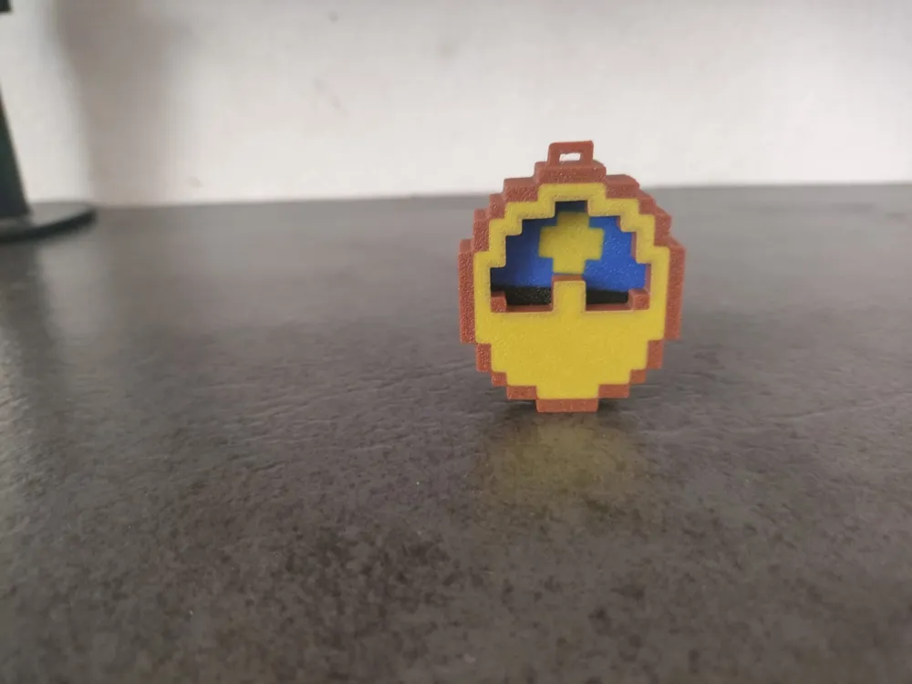 Minecraft Clock KeyChain - Free 3D Print Model - MakerWorld