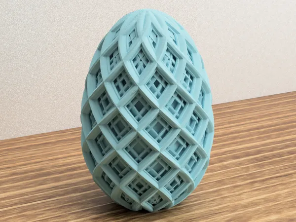 Œuf de Pâques à motifs ajourés