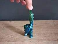 0.2mm layer, 2 walls, 0% infill, TWISTY v4