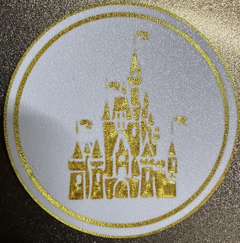 Disney Castle display plate, or coaster set 