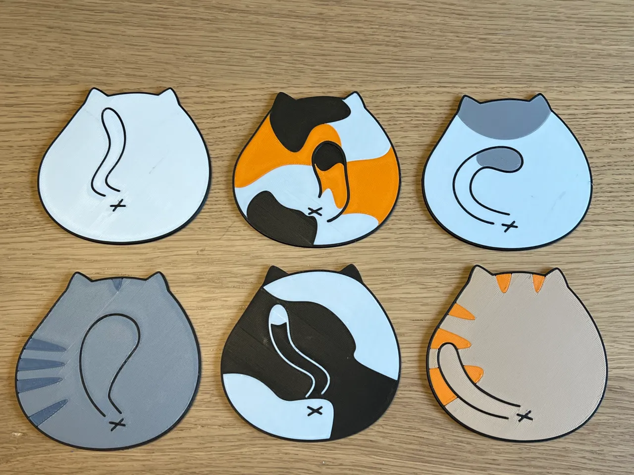 Funny Chubby cats coasters Vol.1 view 3