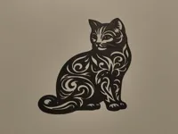Décoration murale chat tribal — photo 2