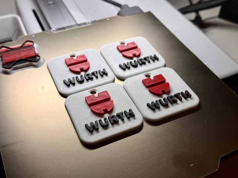 Portachiavi con logo Wurth