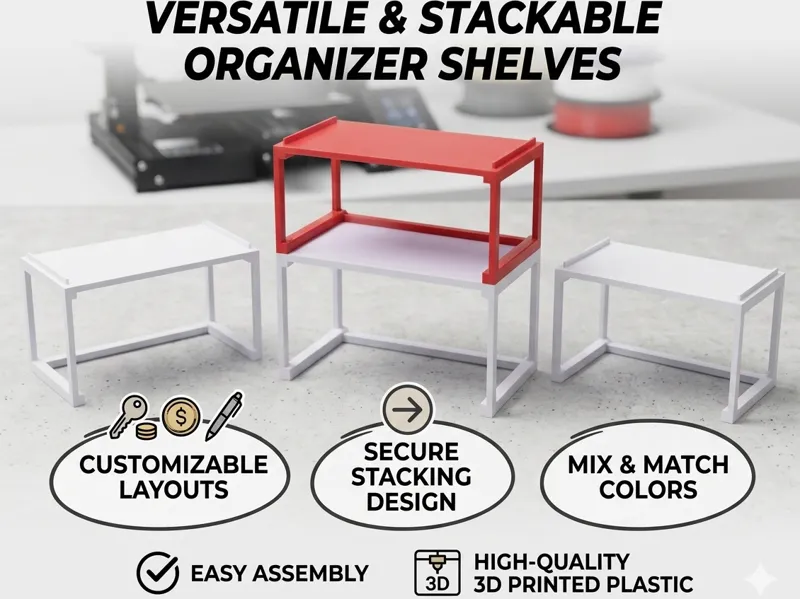 Stackable Scalable Rack Shelf