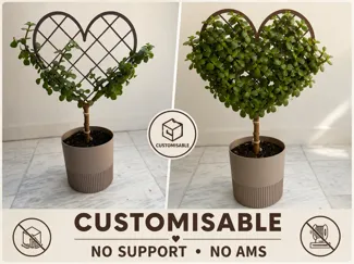 Customizable Heart Plant Support