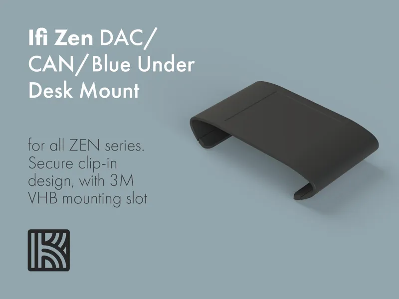 Ifi Zen DAC/ CAN/ Blue Under Desk Mount
