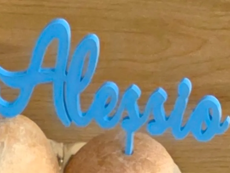 Topper per torte nome Alessio